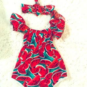 🍉Watermelon Girls Romper🍉
